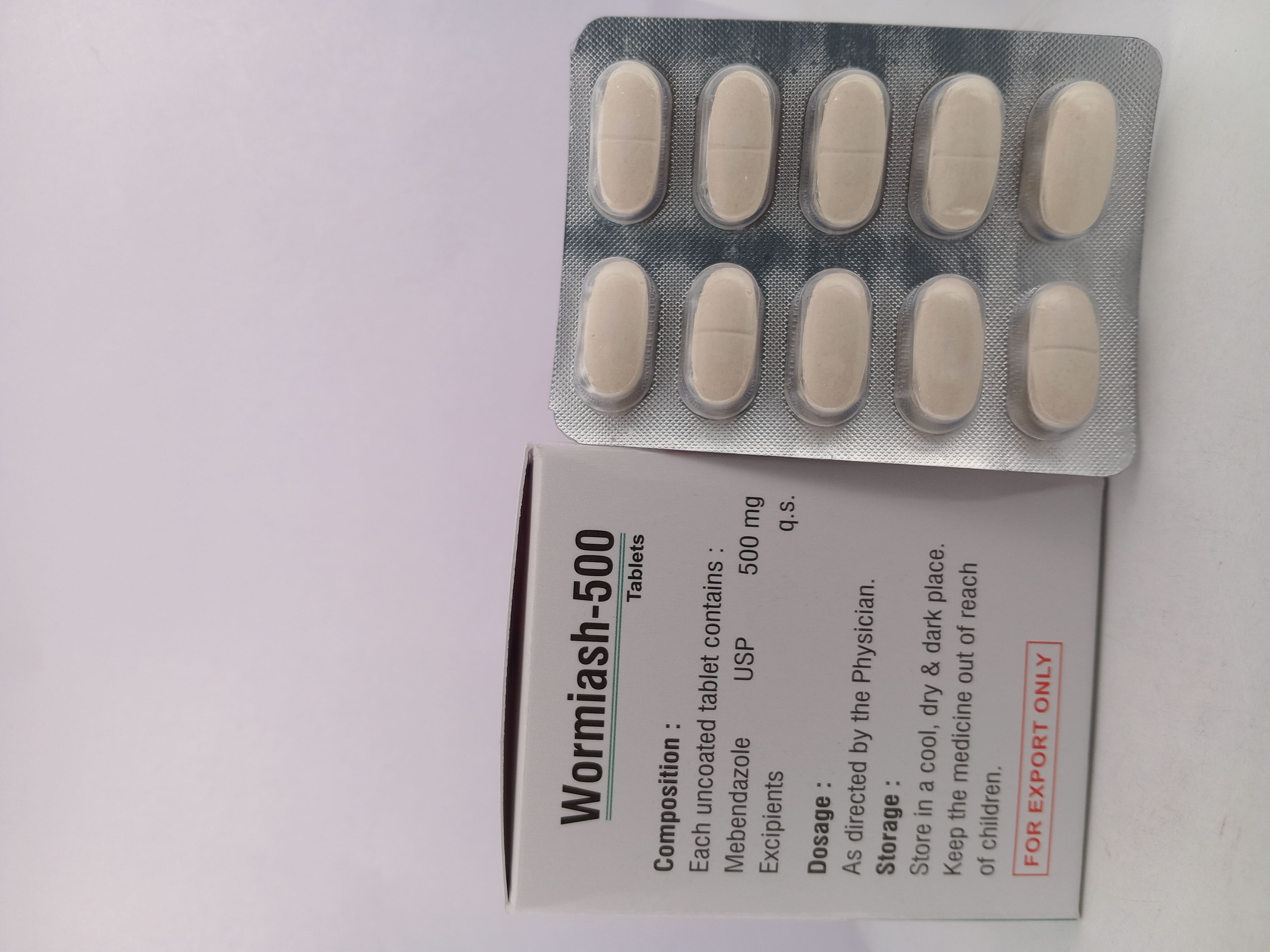 WORMIASH -500 MG TABLET