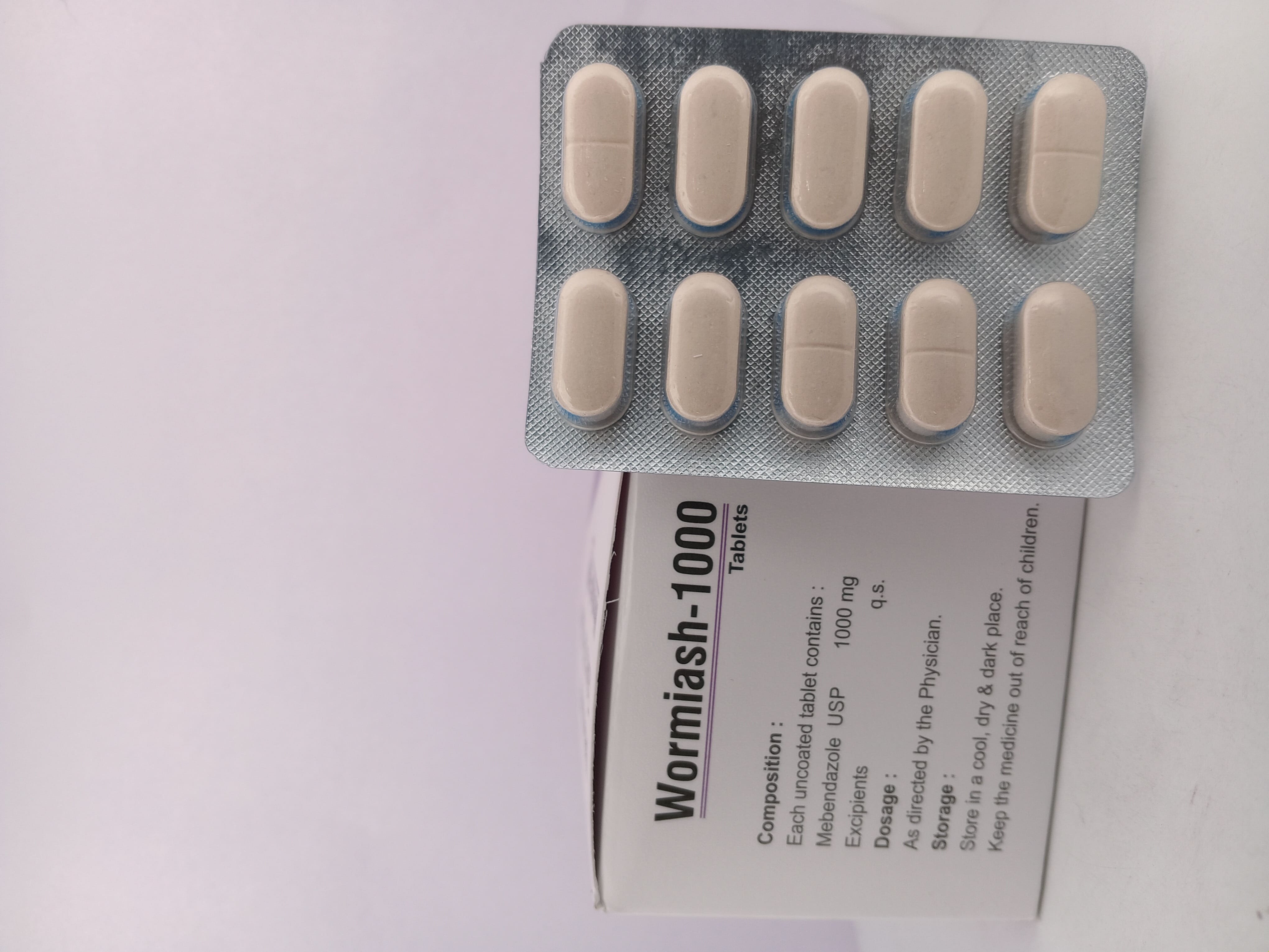 WORMIASH -1000 MG TABLET