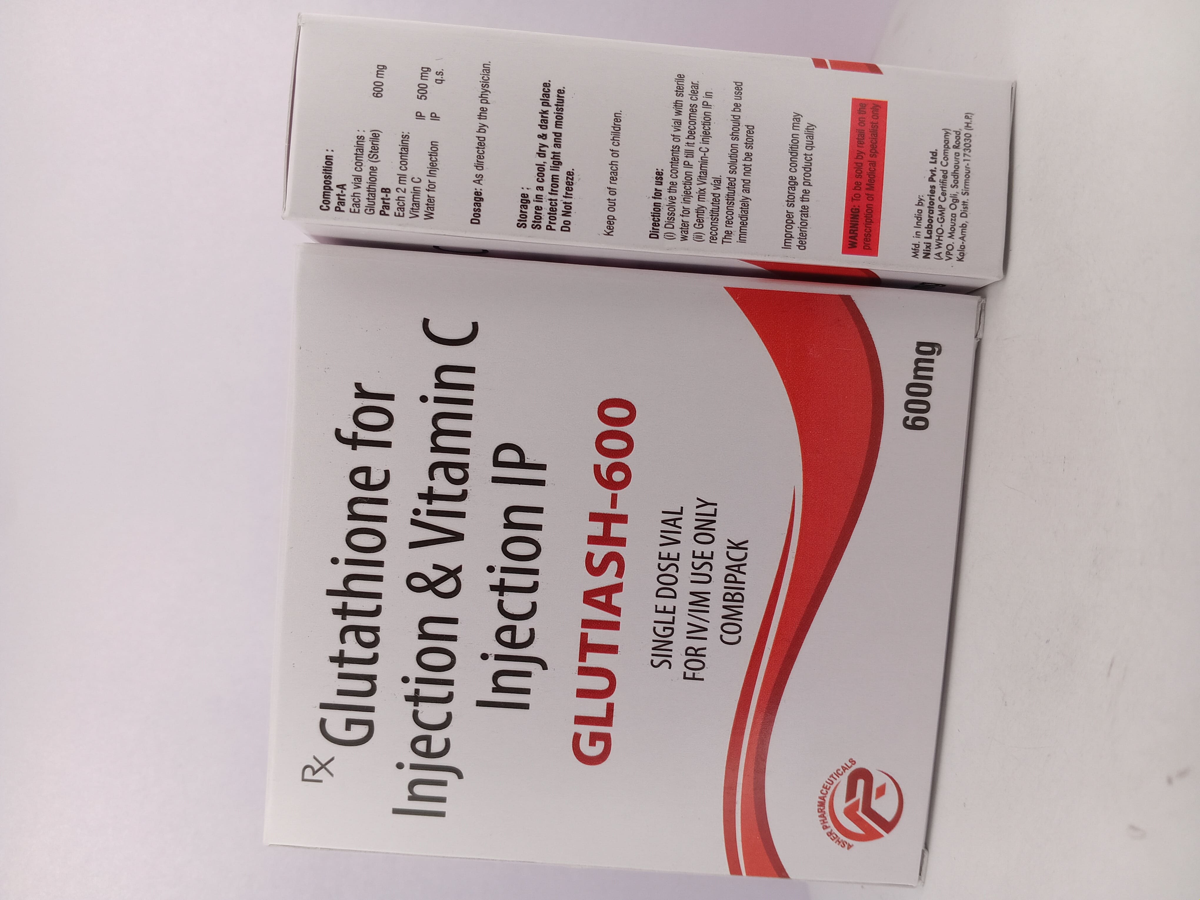 GLUTIASH - 600 MG INJECTION