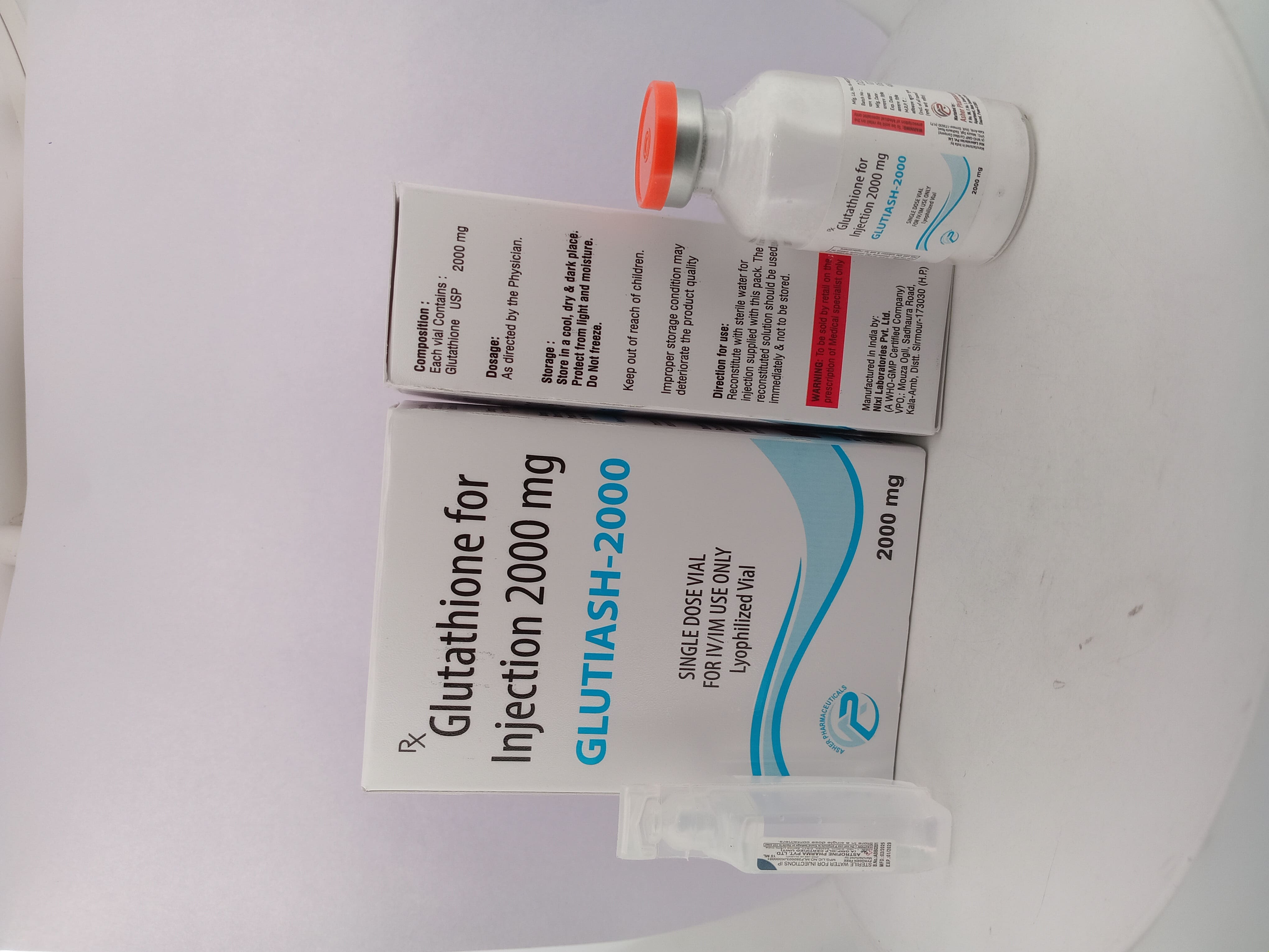 GLUTIASH -2000 MG INJECTION