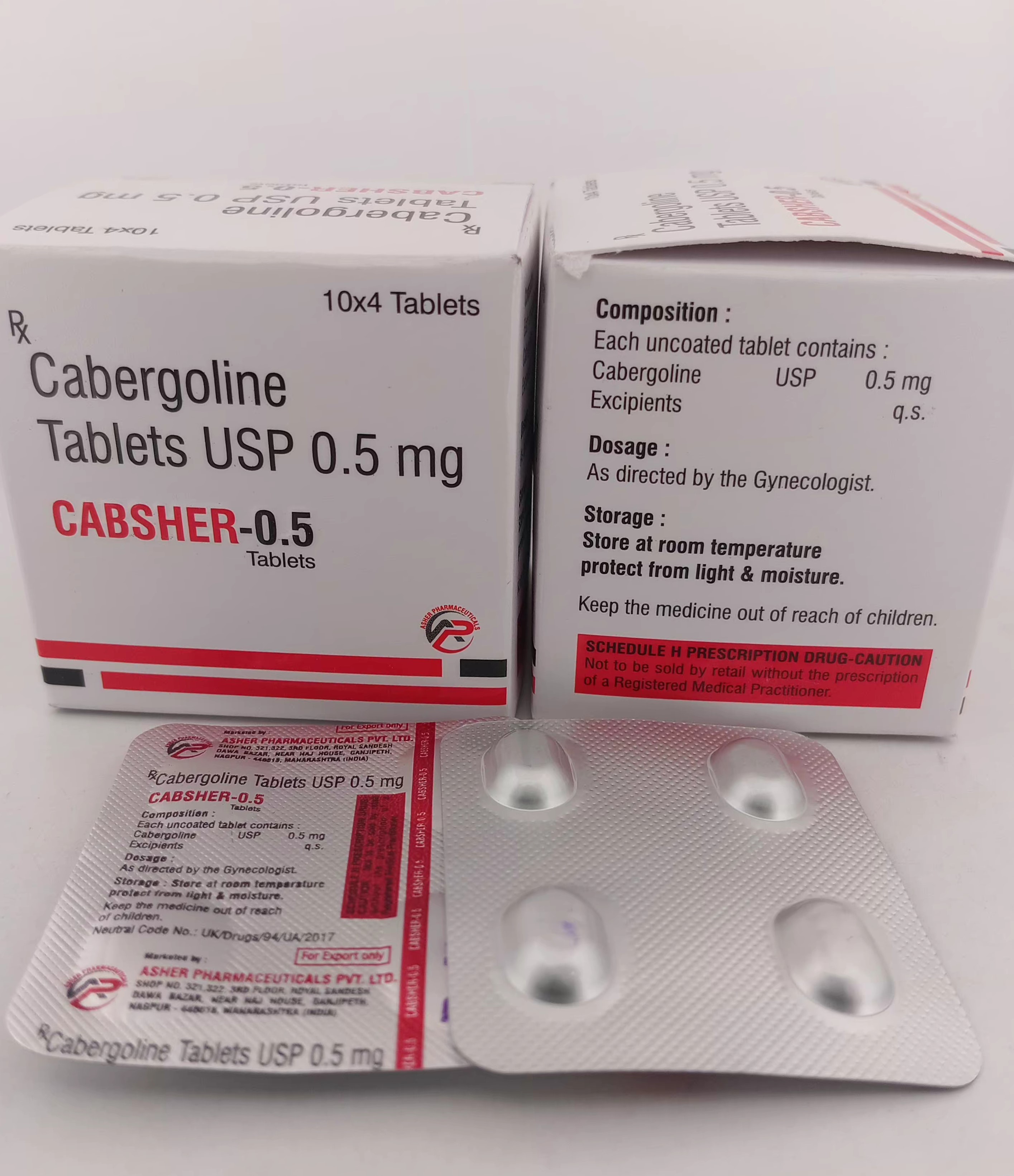 CABSHER - 0.5 MG TABLET