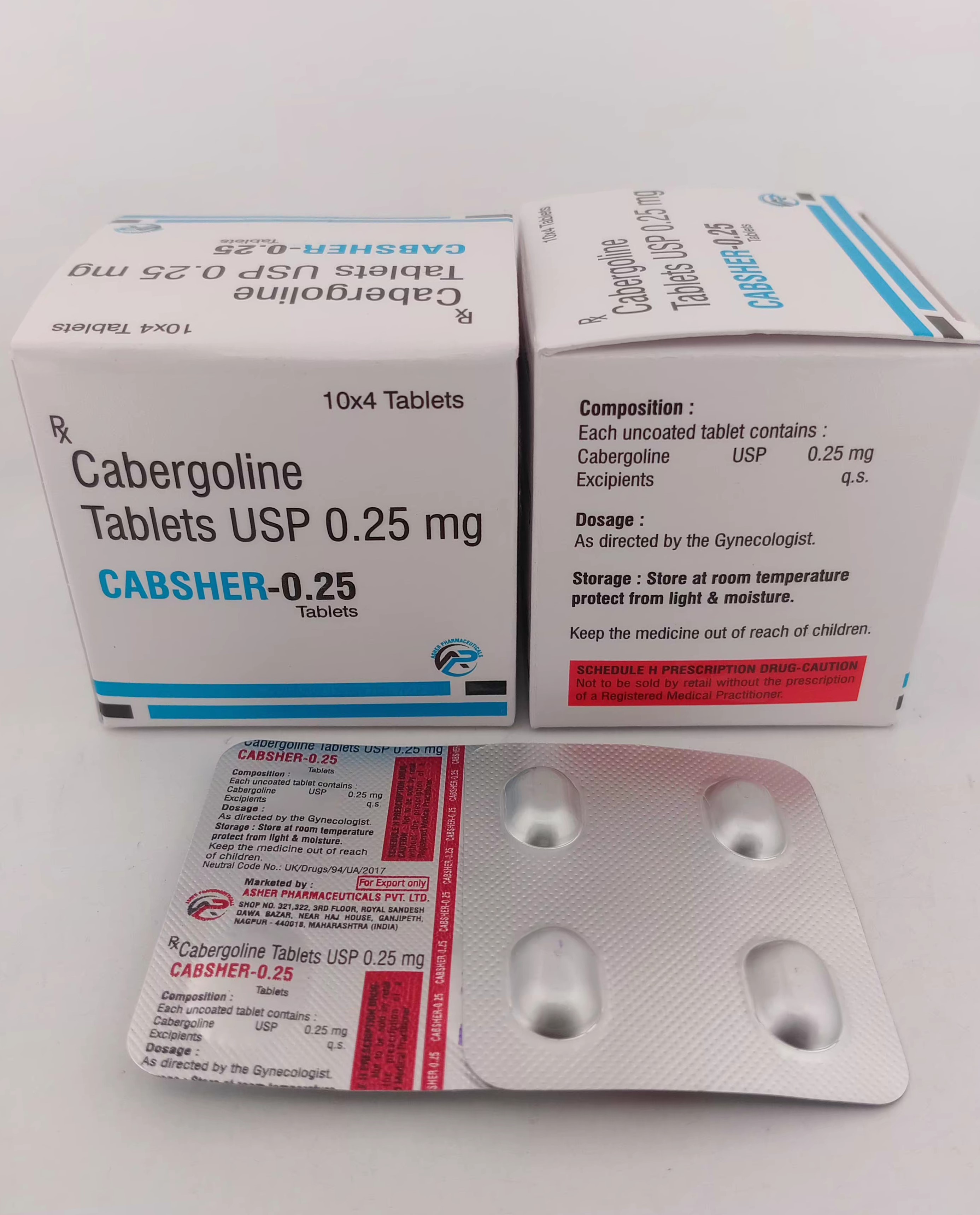 CABSHER - 0.25 MG TABLET