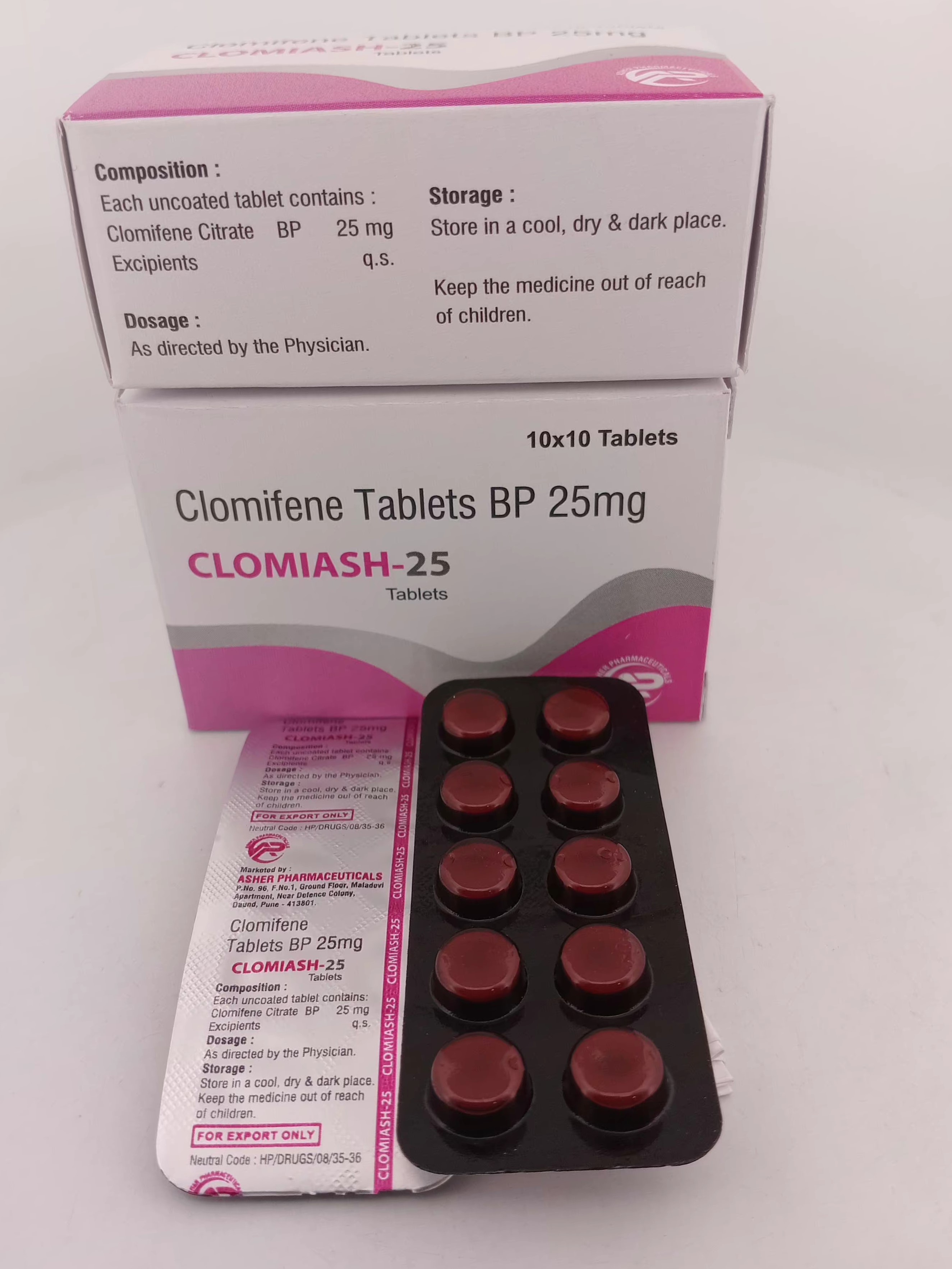 CLOMIASH - 25 MG TABLET