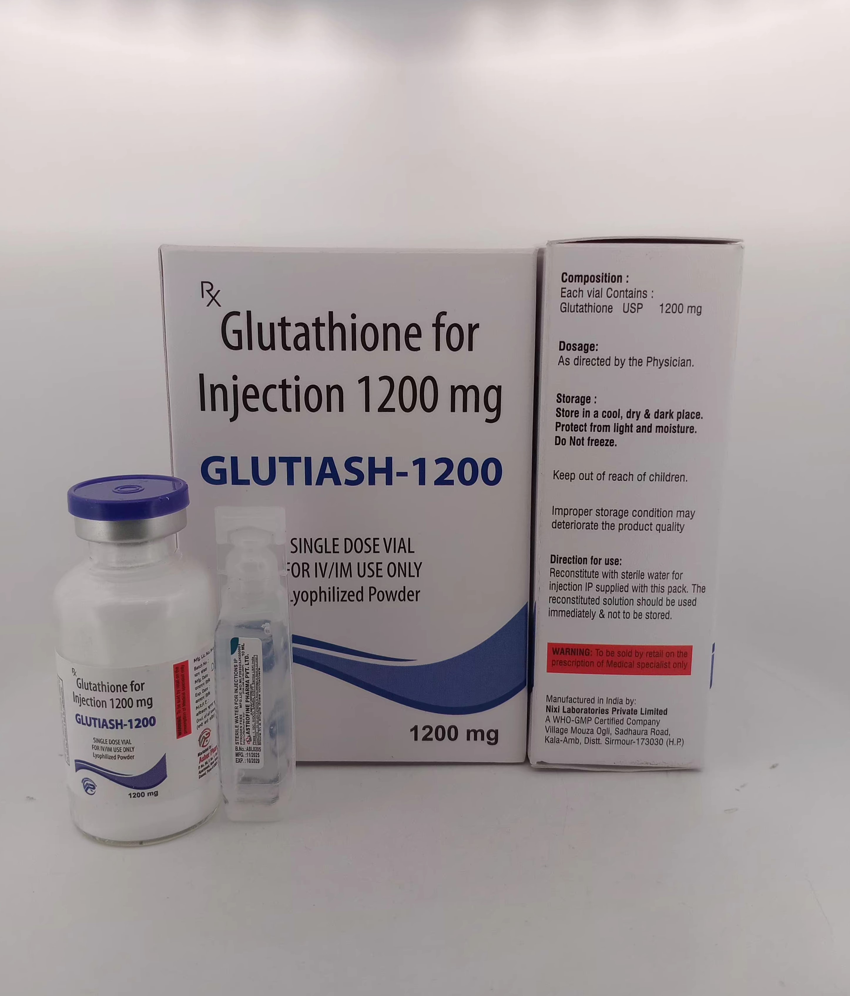 GLUTIASH -1200  MG INJECTION