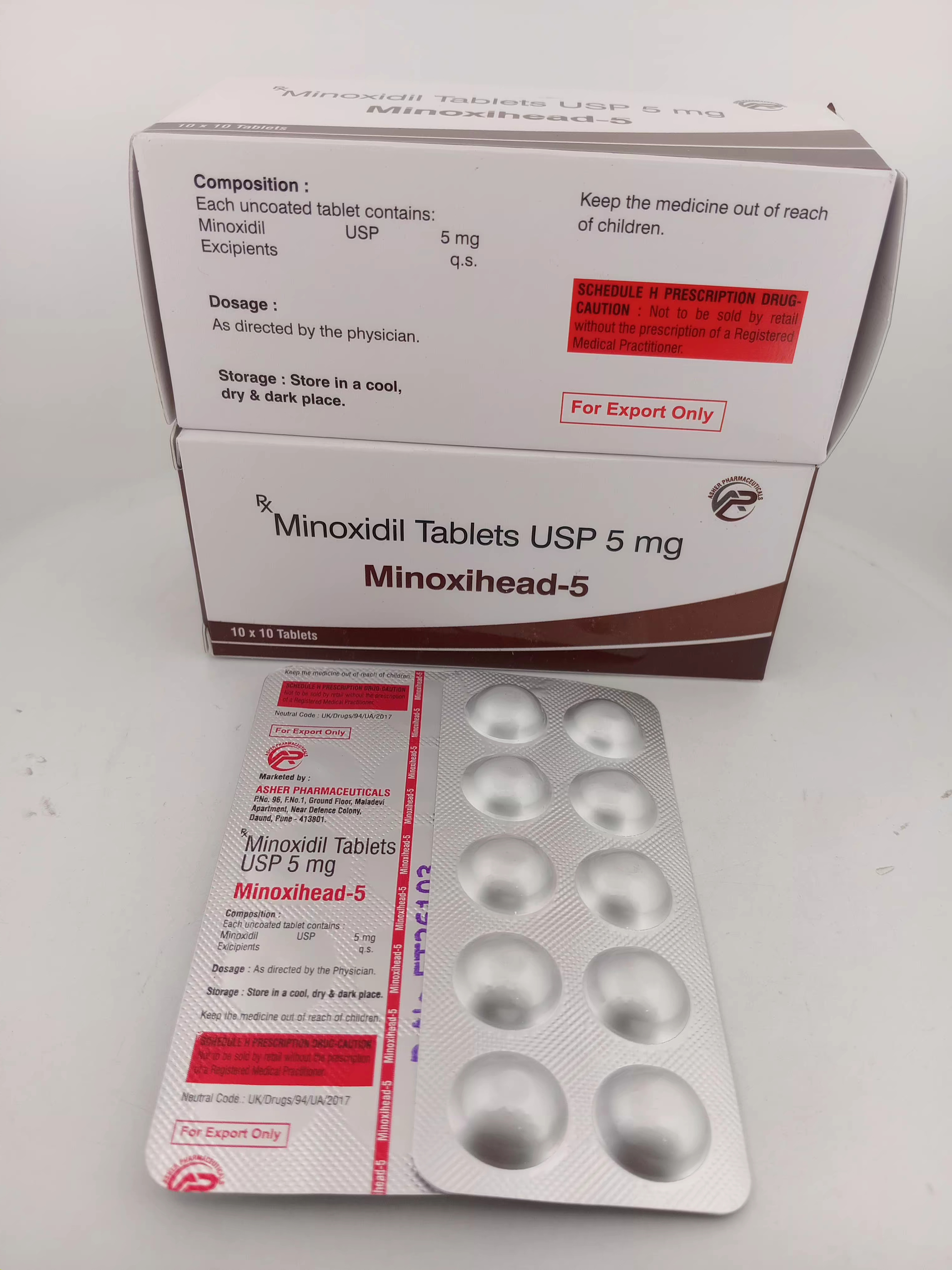 MINOXIHEAD - 5 MG TABLET